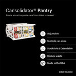 Cansolidator® Pantry | 40 Can Food Holder Home & Garden | Kitchen & Dining | Kitchen Tools & Utensils | Kitchen Organizers | Can Organizers VMInnovations 