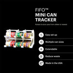 FIFO Countertop Mini Can Tracker Holds 30 Standard 10 to 24 Oz Can Sizes, White Home & Garden | Kitchen & Dining | Kitchen Tools & Utensils | Kitchen Organizers | Can Organizers VMInnovations 